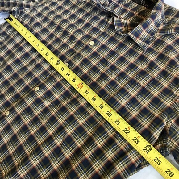 Abercrombie Fitch Shirt Mens XL Blue Red Yellow Plaid Button Up Vintage Outdoor - Picture 4 of 5